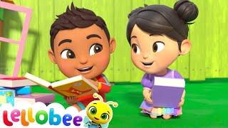 Reading Song - Sing Along | @KidsKaraokeSongs | Moonbug Literacy