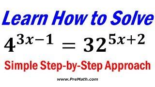 How to Solve Exponential Equations with Different Bases: Simple Step-by-Step Approach