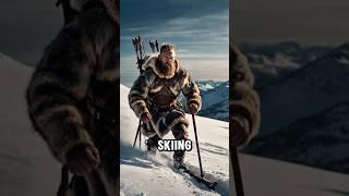 Unleashing Viking Power: Mastering Snow with Skis!