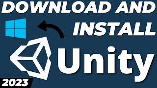 How to download and install Unity in Windows 10 using Unity Hub tutorial in 2024