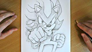 How to Draw Shadow | Step by Step Drawing Tutorial | Pencil Sketching | Sonic the Hedgehog