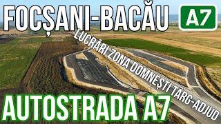 AUTOSTRADA A7 Focsani-Bacau lot 2 | Lucrari zona Domnesti Targ-Adjud Pod peste Trotus 23.10.2024