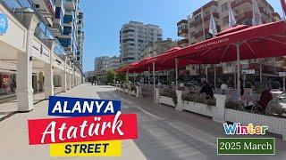 Alanya Mahmutlar Atatürk Street | March 05, 2025 [4K HD/60 fps]