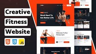 How to Build a Gym Website Using HTML CSS JavaScript