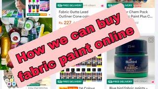 #how we can buy fabric paint online