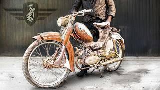 Man Restores Abandoned Classic 50's Zundapp Motorcycle