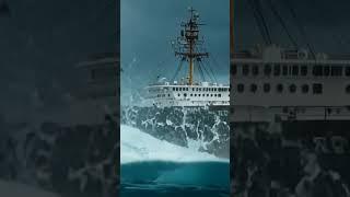 This Ship Survive the Impact of a Massive Wave？  #scaryocean #ocean  #epicwaves