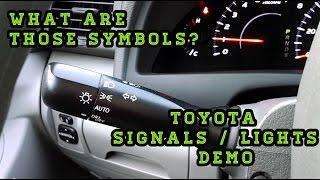 Toyota Turn Signals / Lights / Fog Lights Demo/Explanation