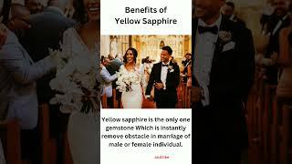 Benefits of Yellow Sapphire Stone  | Part - 1 | #yellowstone #yellowsapphire #shorts