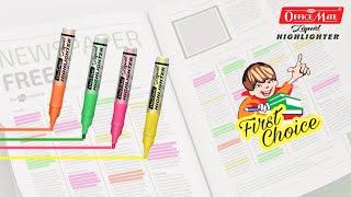 Soni OfficeMate Liquid Highlighter Pen |  The BEST Highlighter for Studying!