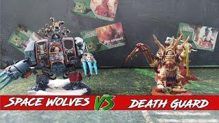 Space Wolves (Space Marines) v Death Guard-***New Nexus Card*** 10th ed Warhammer 40k Battle Report