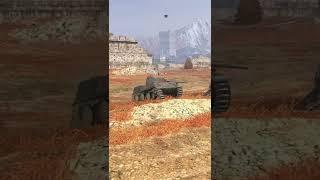 BOTH of my tracks BROKE with one SHOT!  - WoT Blitz #shorts