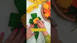 DIY Mango leaves Toran for Ganesh Chaturthi festival #sunitascreativeworld #ganpatidecorationideas