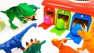 Jurassic World Dinosaur Unboxing Dinosaur Game T Rex Attack Triceratops Zuru Smashers Dino Eggs