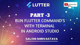 Run commands with android studio terminal. #flutter #mobdevss #saloni #android #ios #website #short