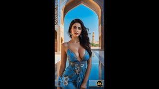 4K AI Art Lookbook Video of Persian AI Girl ｜ Voluptuous Persian Delight