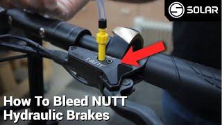 HOW TO: Bleeding the Hydraulic NUTT Brake (or most brakes)