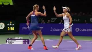 Elena Vesnina & Ekaterina Makarova vs Lucie Safarova & Bethanie Mattek Sands