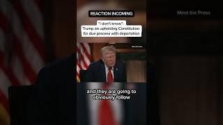 Trump Says He Might Not Follow the Constitution| Bye Due Process | I Thought MAGA Loved That Paper?