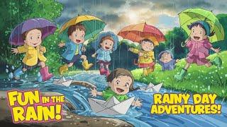 बारिश आई | Barish aai Bunde chhai@lizard95studios #cartoon #hindikahaniyaforkids