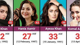 The Real Age of Top Beautiful Pakistani Actresses in 2024 | Age Comparison