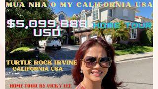 Touring $5,099,888 Home Turtle Rock Irvine California USA | Real Estate Home Tour