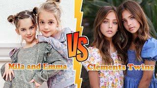 Clements Twins (Ava And Leah) VS Mila And Emma Stauffer Transformation  New Stars From Baby To 2024