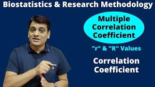 Part 18: Multiple Correlation of Coefficient | "r" and "R" Calculation | Biostatistics & RM