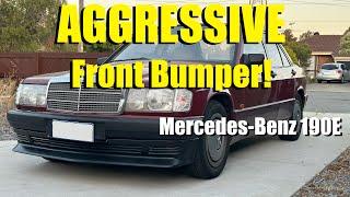 KAMEI STYLE Mercedes Benz 190E Front Bumper Install!