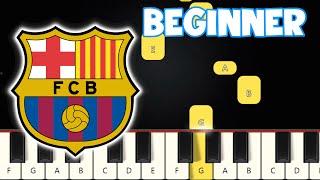 Barcelona Anthem | Beginner Piano Tutorial | Easy Piano