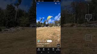 Paragliding incident: stall on take off
