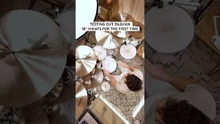 18” ZILDJIAN HIHATS?! Say less  #zildjian #drums #drumming #drummer #cymbals #hihats #drum