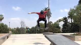 Mickey Ramos fails front side flip