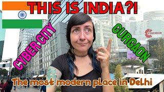 India is so MODERN  Exploring surprising CYBER CITY, CYBER HUB, GURGAON Delhi ️ Travel Vlog 2024