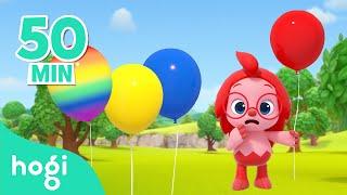 Learn Colors with Balloon and more! | Colors & Songs for Kids | Pinkfong Hogi