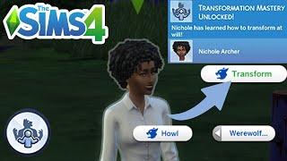 How To Get Werewolf Transformation Mastery (Transform At Your Own Will) - The Sims 4