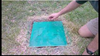 Robot lawnmower  - simple grate to cover hole