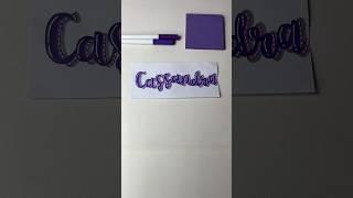 Writing your name in simple Calligraphy  #handlettering #satisfying #shortsart