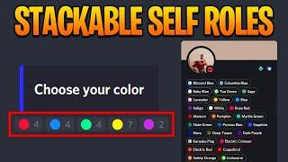 Stackable Self Assignable Roles With YAGPDB Bot