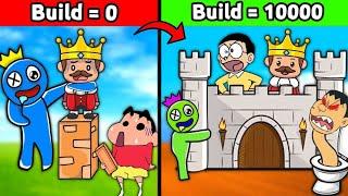 Build To Protect King  || Funny Game Roblox 