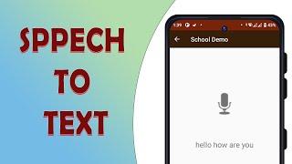 Voice Recognization | Speech to text in android studio | Convert Voice into text in android studio