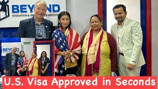 U.S.  Visa Approved in SECONDS? | Sayara Lamichhane | MUST WATCH! 