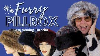 Learn how to make a Fabulous Faux Fur Pillbox Hat - An Easy and Stylish Tutorial