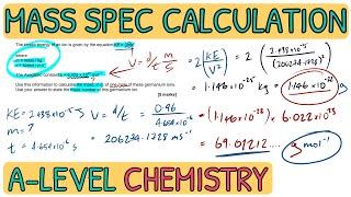 Time of Flight Mass Spectrometry - Exam Question Walkthrough｜A Level Chemistry (AQA)