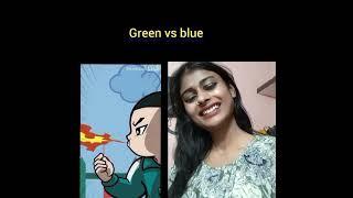 Green vs blue gang  #shorts #youtubeshorts #shortvideo