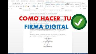 ¡Descubre Cómo Crear una Firma Digital en Word!