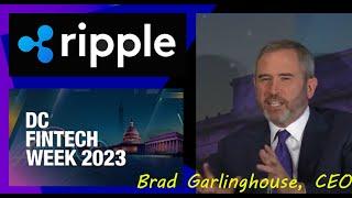 Ripple CEO Brad Garlinghouse LIVE STREAM DC Fintech WEEK, free cutting-edge conversation on crypto