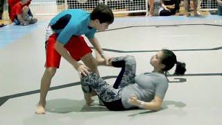 Girl vs boy Grappling # wwe #combatsport #mma #bjj mixed wrestling #flograppling#nogi