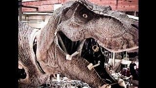 JURASSIC PARK - T-Rex - Skinning an Animatronic Dinosaur Part 2 - BEHIND-THE-SCENES