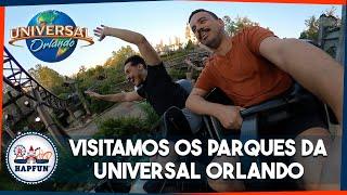 Dá para curtir o UNIVERSAL STUDIOS FLÓRIDA e o ISLANDS OF ADVENTURE no mesmo dia? #vlog | Hapfun